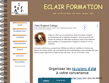 Tablet Screenshot of eclair-formation.com